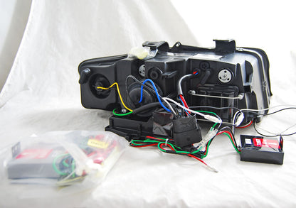 TUBO FARI DRL NERO per AUDI A4 10.00-10.04
