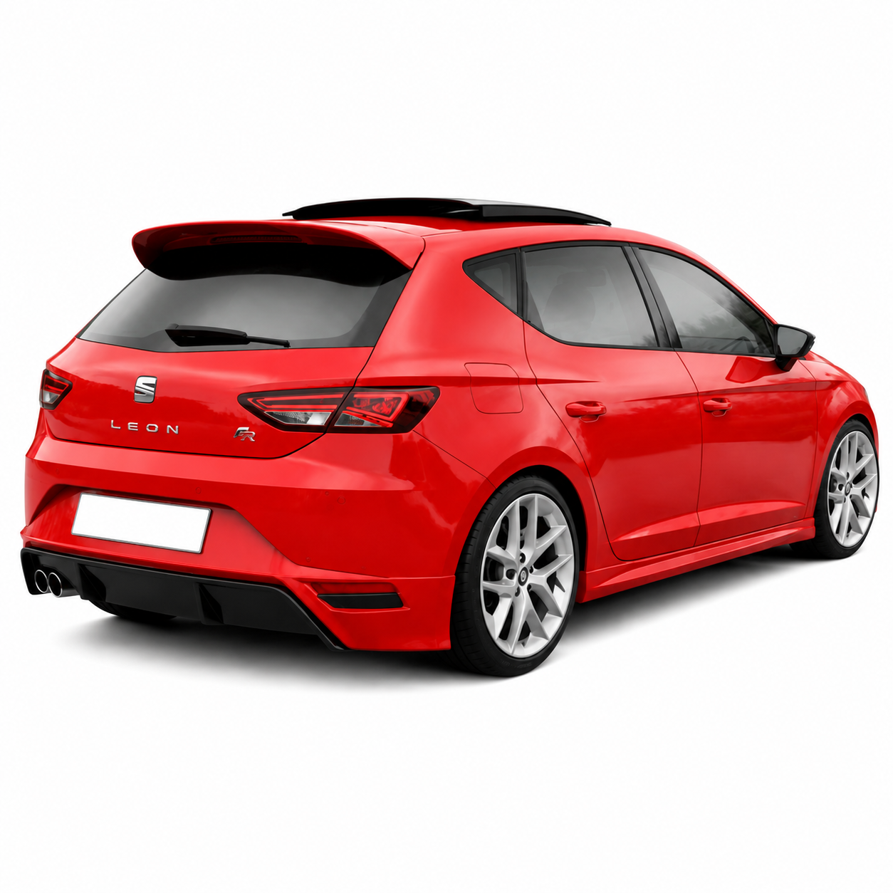 💕 ART. 0858 PARAURTI POSTERIORE SEAT LEON 5F 5 PORTE LOOK FR CON USCITA 1+1  💕