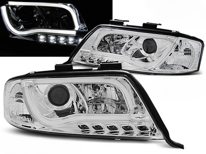 CHROME DRL HEADLIGHT TUBE for AUDI A6 06.01-05.04 