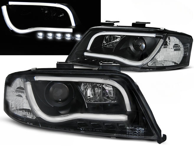 TUBO FARI DRL NERO per AUDI A6 06.01-05.04