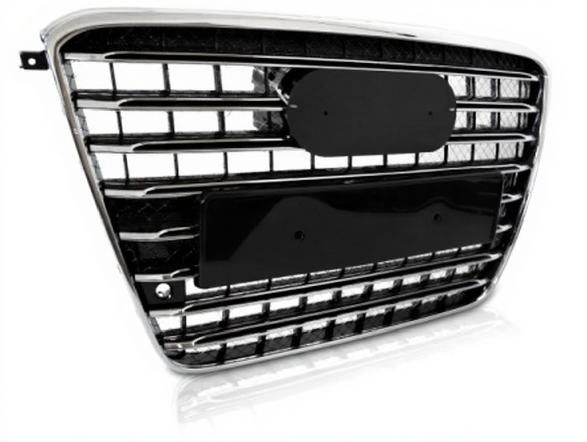 💫ART.4774 Griglia Sportiva (Nera Cromata) PDC adatto per AUDI A8 D4 2009-2013💫