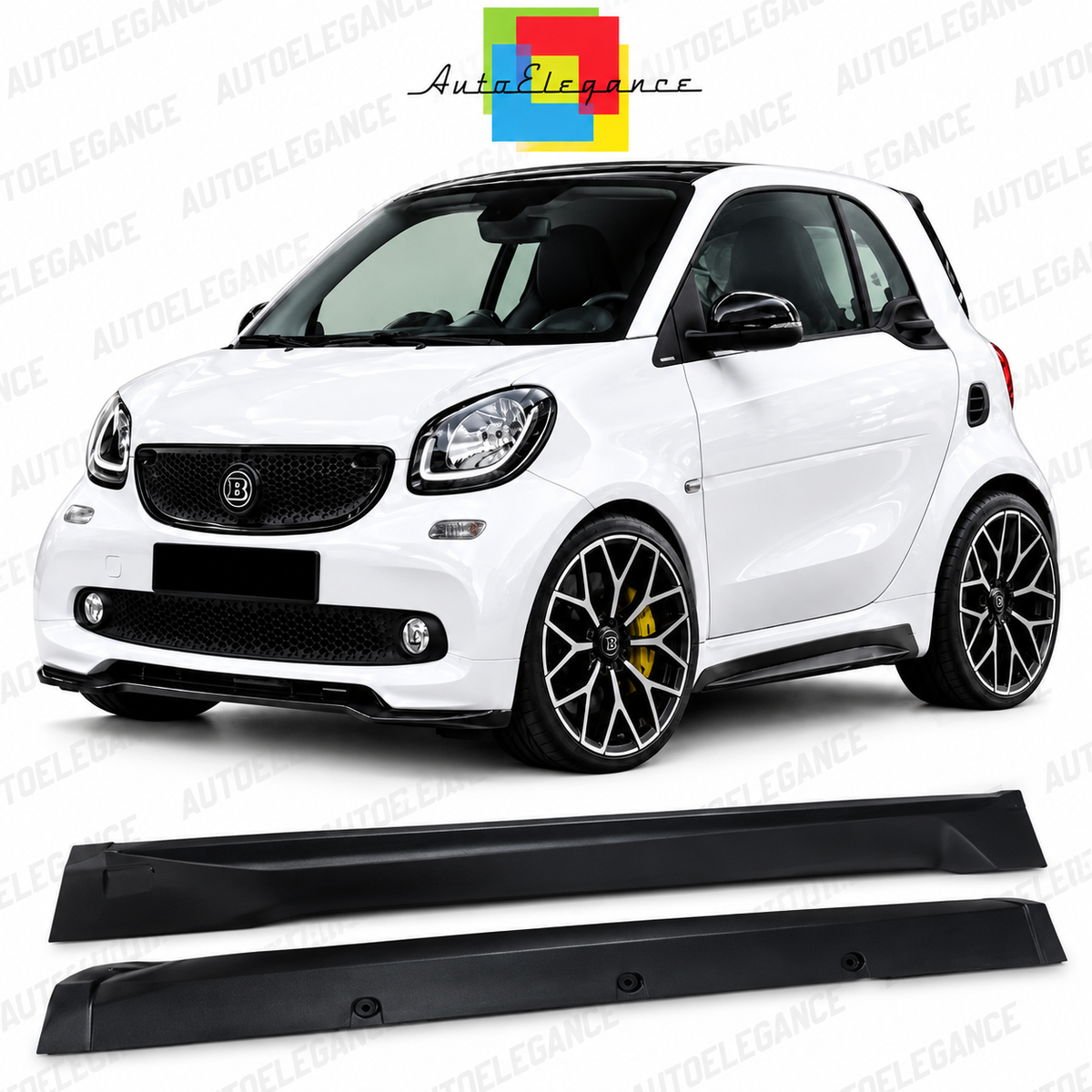 ART.0123 MINIGONNE SMART 453 fortwo ABS LOOK BRABUS (GREZZE)