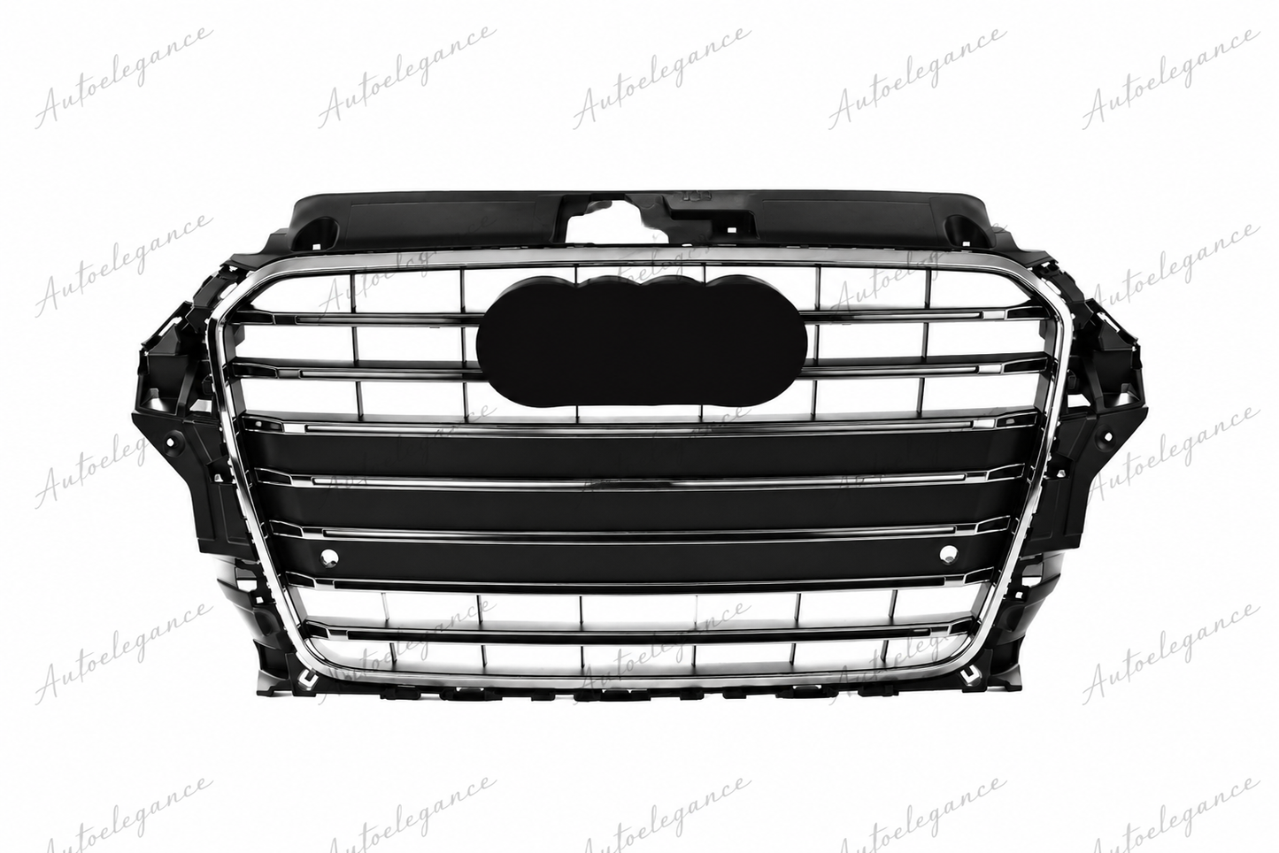 🔥ART.0678 GRIGLIA ADATTO PER AUDI A3 8V 12-16 LOOK S3 TITANIO PROFILI CROMAT🔥