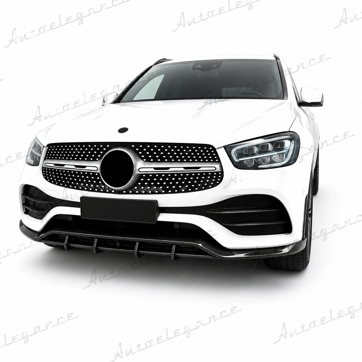 🔥ART.9930 SPLITTER IN FIBRA DI CARBONIO PER MERCEDES GLC GLC43 AMG LINE W253🔥