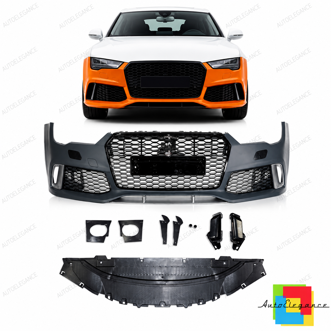 👉Paraurti anteriore e griglia adatti per Audi A7 (4G) Sportback 2015-2019👈