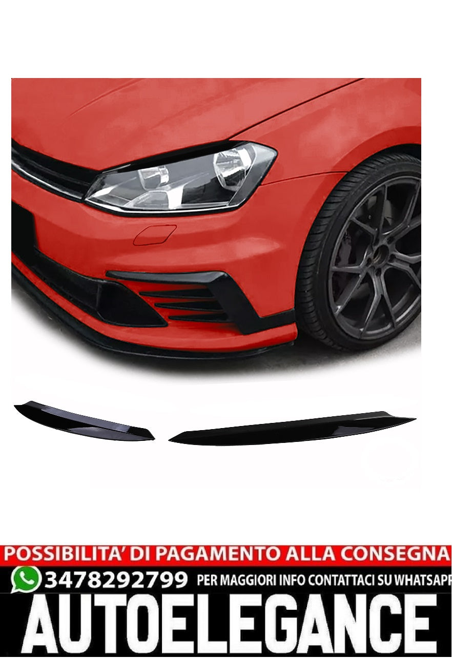 Coprifari Evil Eye Nero Lucido adatto per VW Golf 7 12-21 AUTOELEGANCERICAMBI