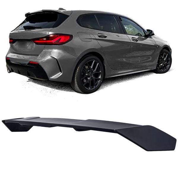 Spoiler posteriore sul tetto nero opaco adatto per BMW Serie 1 F40 dal 2019