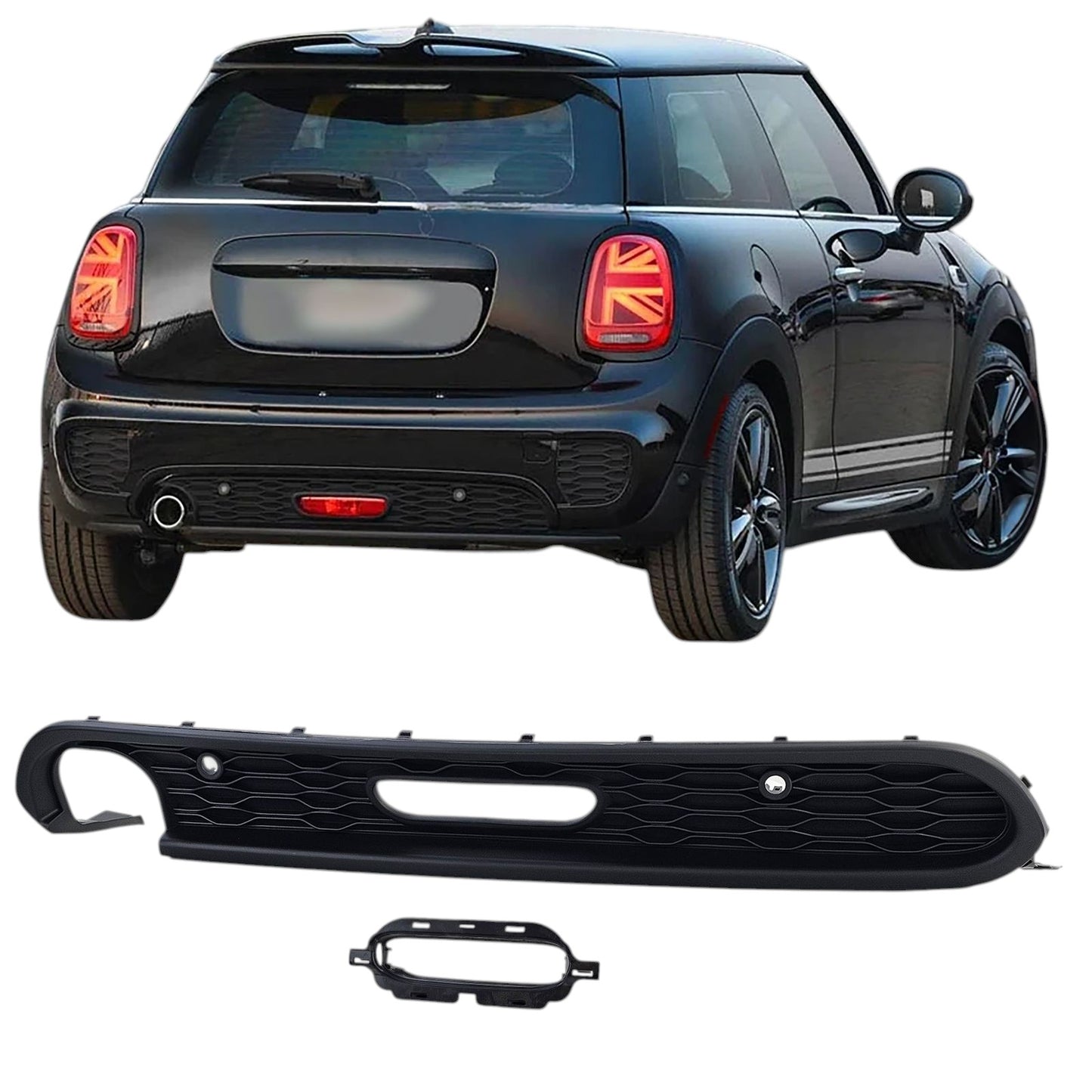 🔥ART.9502 DIFFUSORE POSTERIORE IN LOOK SPORTIVO PER MINI COOPER F55 F56 F57🔥