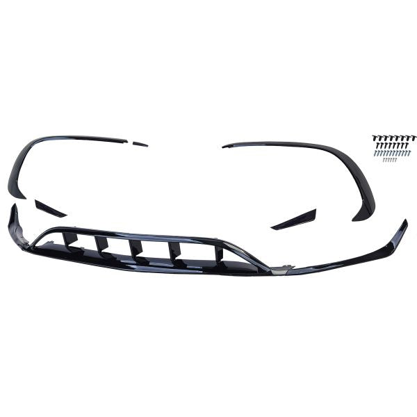 Front Bumper Spoiler Aero Kit Flaps Splitter For Mercedes A W176 15-18