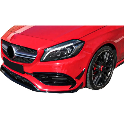 Kit aerodinamico spoiler paraurti anteriore splitter per Mercedes A W176 15-18