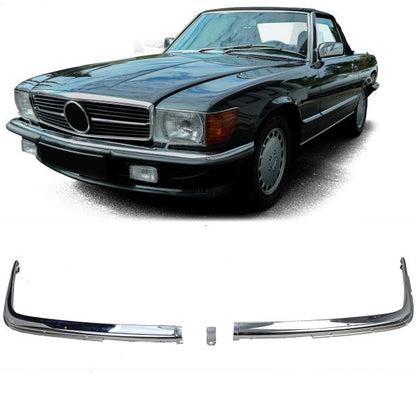 ⭐Paraurti anteriore cromato da version UE in 3 pezzi per Mercedes SL R107 71-89⭐