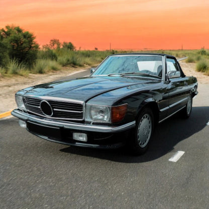 ⭐Paraurti anteriore portapacchi versionUE in 2 pezzi per Mercedes SL R107 71-89⭐