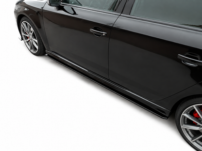 👉Minigonne Laterali per Audi S3/A3 S-Line 8V/8V FL Sportback –ABS Nero Lucido👈