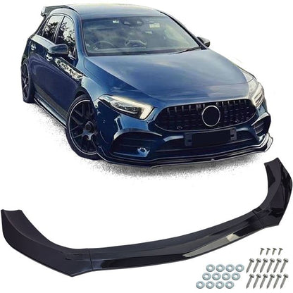 ☀️Front Spoiler Lip Sport Black Gloss Suitable for Mercedes A W177 V177 ☀️