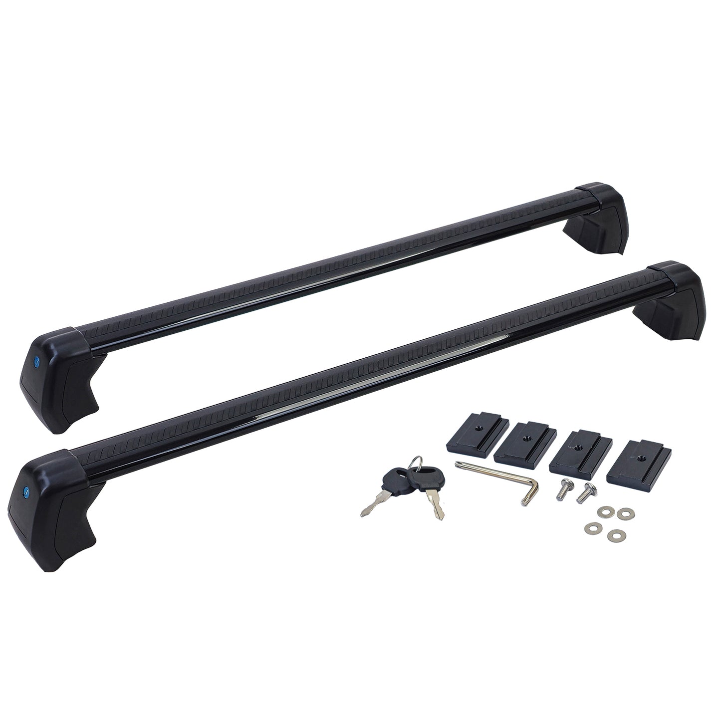 Black Aluminium Cross Bars for Land Rover Defender 110 L663 from 2019