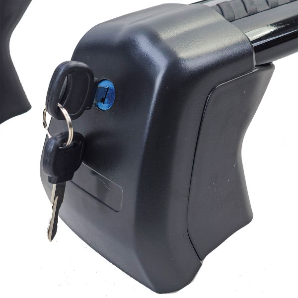 Barre trasversali portatutto in alluminio nero per Land Rover Defender 110 L663 dal 19