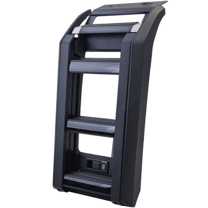 Scaletta laterale da tetto nera lucida per Land Rover Defender 90 110 da 19