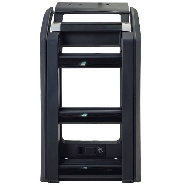 Scaletta laterale da tetto nera lucida per Land Rover Defender 90 110 da 19