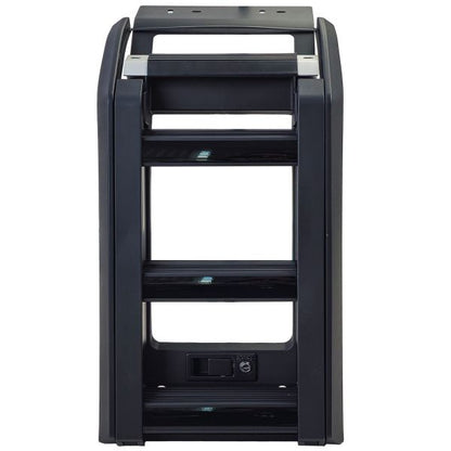 Scaletta laterale da tetto nera lucida per Land Rover Defender 90 110 da 19