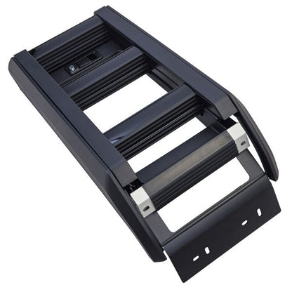 Scaletta laterale da tetto nera lucida per Land Rover Defender 90 110 da 19