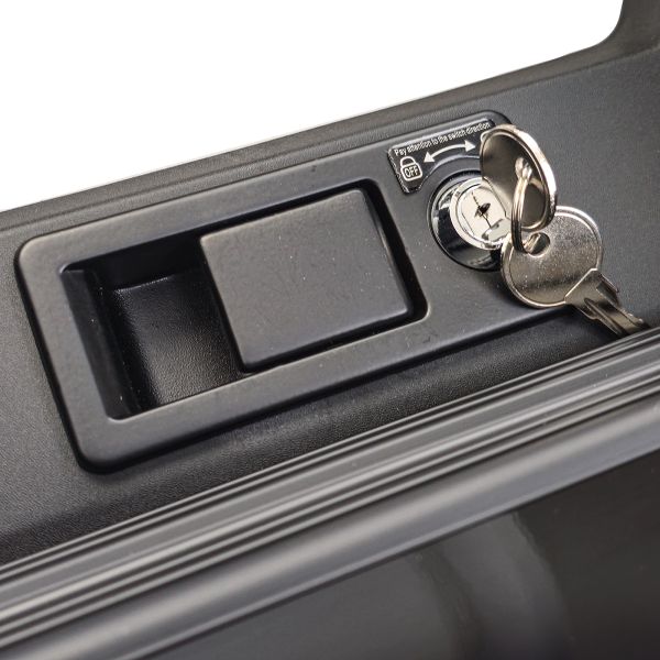 Scaletta laterale da tetto nera lucida per Land Rover Defender 90 110 da 19