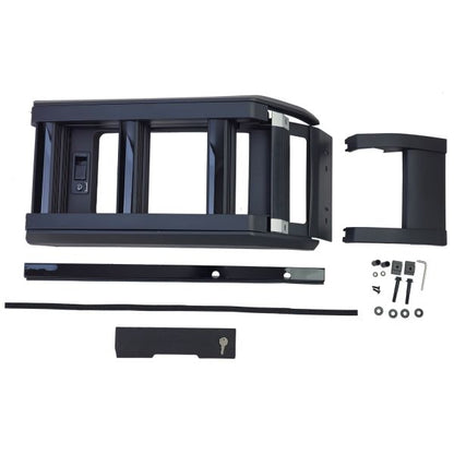 Scaletta laterale da tetto nera lucida per Land Rover Defender 90 110 da 19