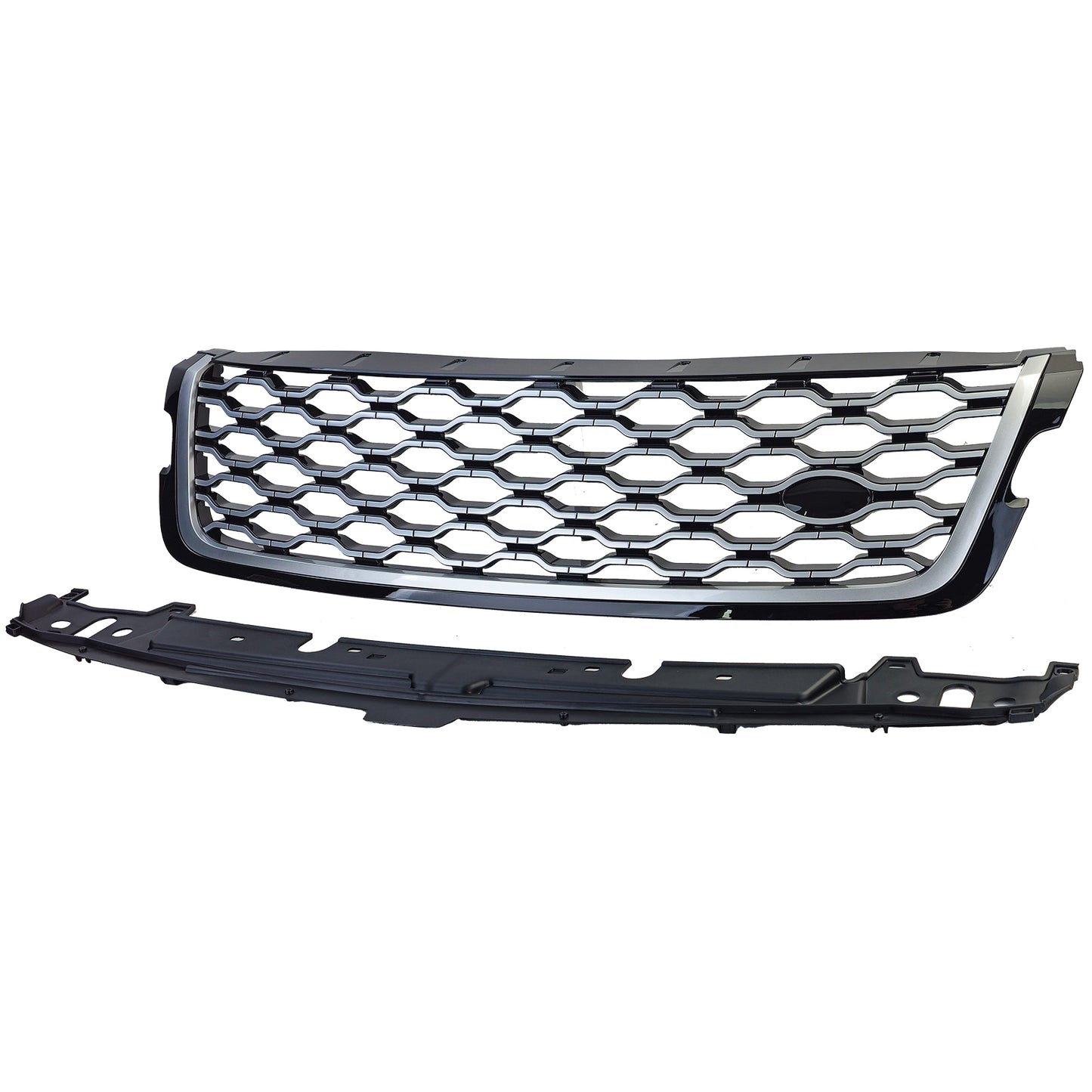 Griglia del radiatore sportiva nero argento per Range Rover Velar L560 2017-2023
