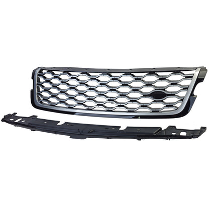 Griglia del radiatore sportiva nero argento per Range Rover Velar L560 2017-2023