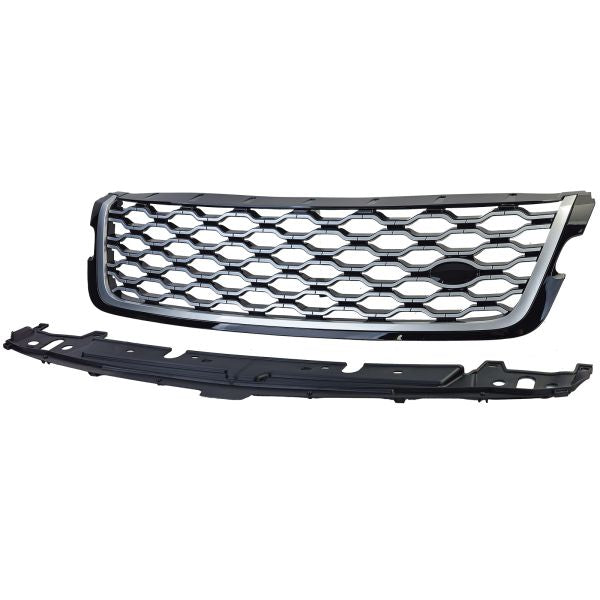 Griglia del radiatore sportiva nero argento per Range Rover Velar L560 2017-2023
