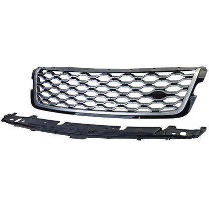Griglia del radiatore sportiva nero argento per Range Rover Velar L560 2017-2023