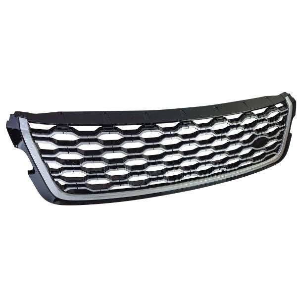 Griglia del radiatore sportiva nero argento per Range Rover Velar L560 2017-2023
