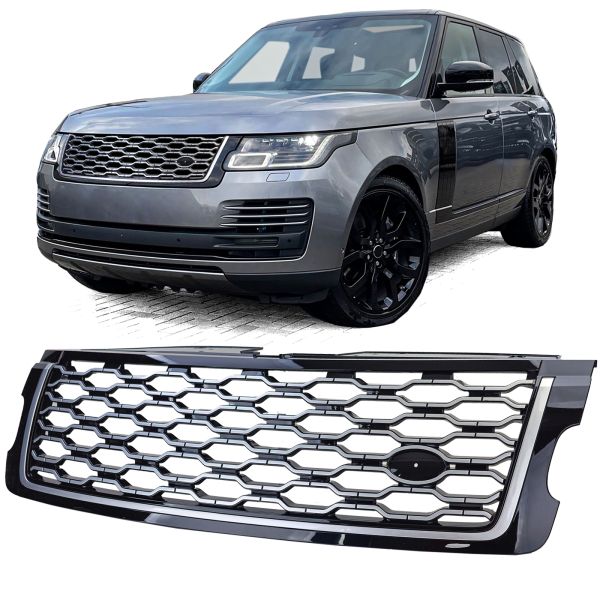 Griglia del radiatore sportiva nero argento per Range Rover Velar L560 2017-2023