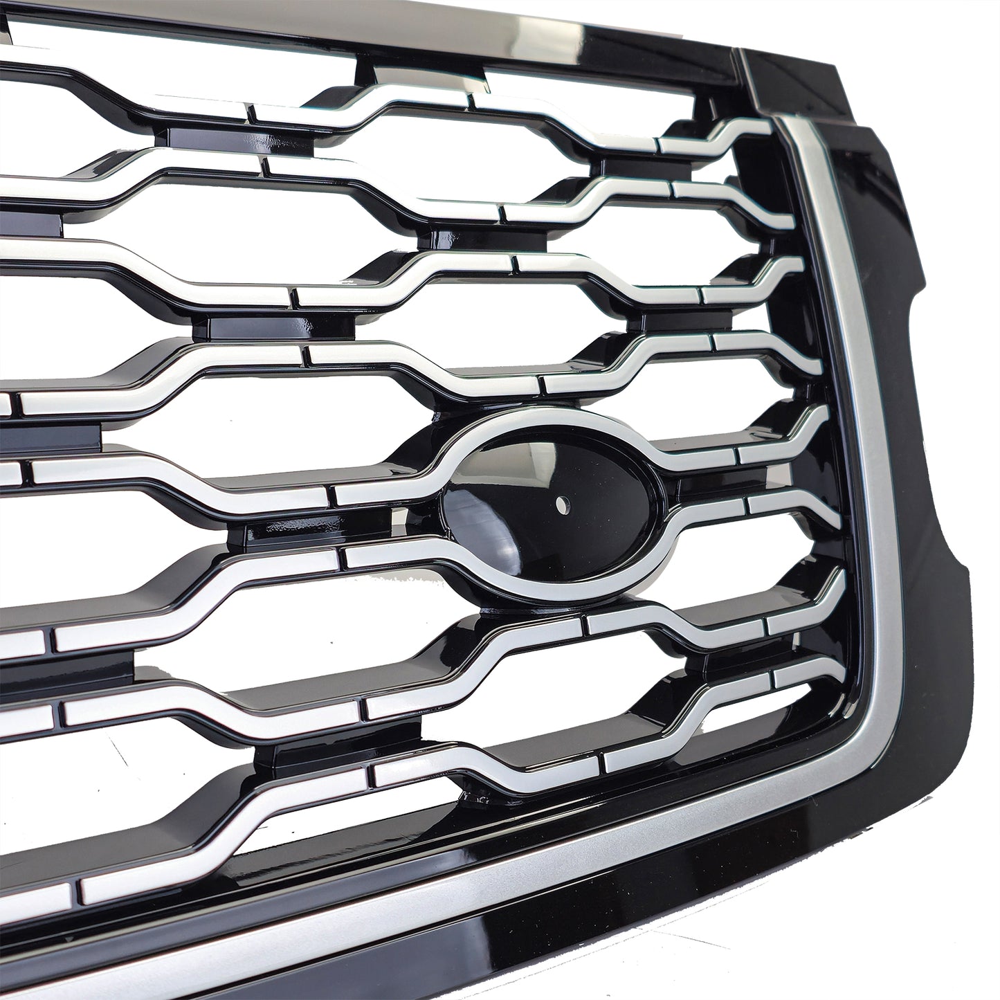 Griglia del radiatore sportiva nero argento per Range Rover Vogue L405 18-22