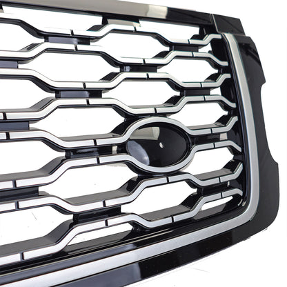 Griglia del radiatore sportiva nero argento per Range Rover Vogue L405 18-22