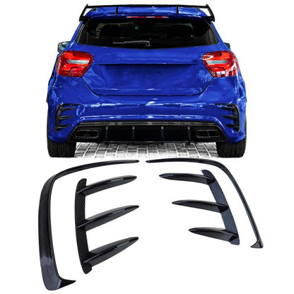 Spoilerwings Set Flaps Splitter Paraurti Posteriore per Mercedes A W176 13-18