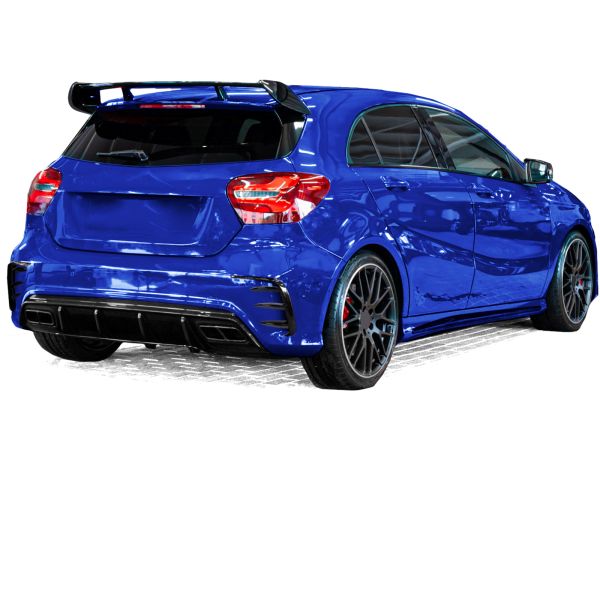 Spoilerwings Set Flaps Splitter Paraurti Posteriore per Mercedes A W176 13-18