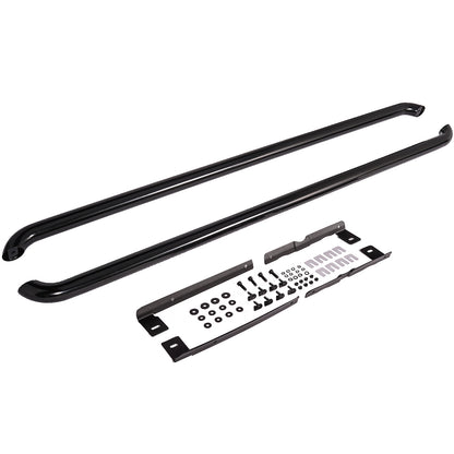 ✨Stainless Steel Side Steps Tubes Black for VW T5 T6 T6.1 Long Wheelbase✨ 