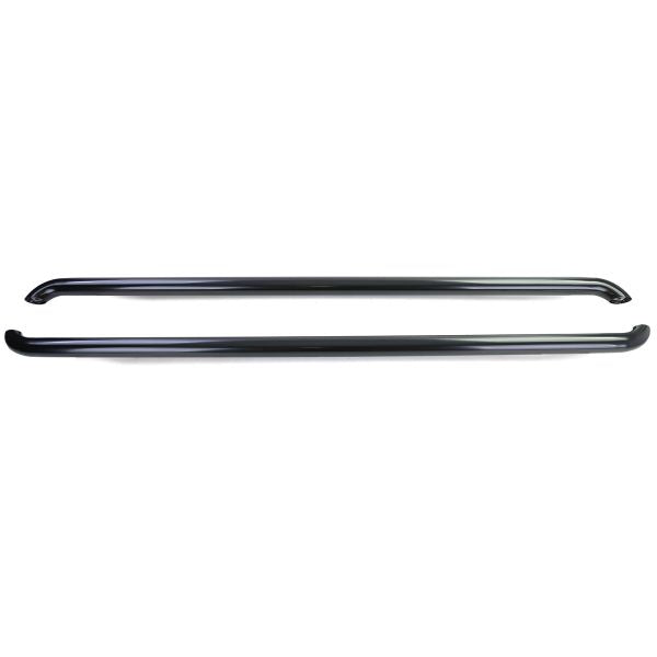Pedane laterali con tubi in acciaio inox nero per VW T5 T6 T6.1 passo lungo