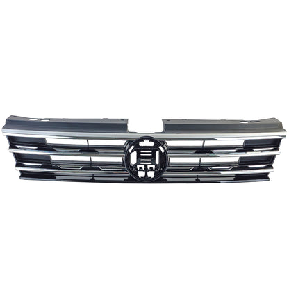⭐Black Grille with Chrome Stripes for VW Tiguan II 2016-2020⭐
