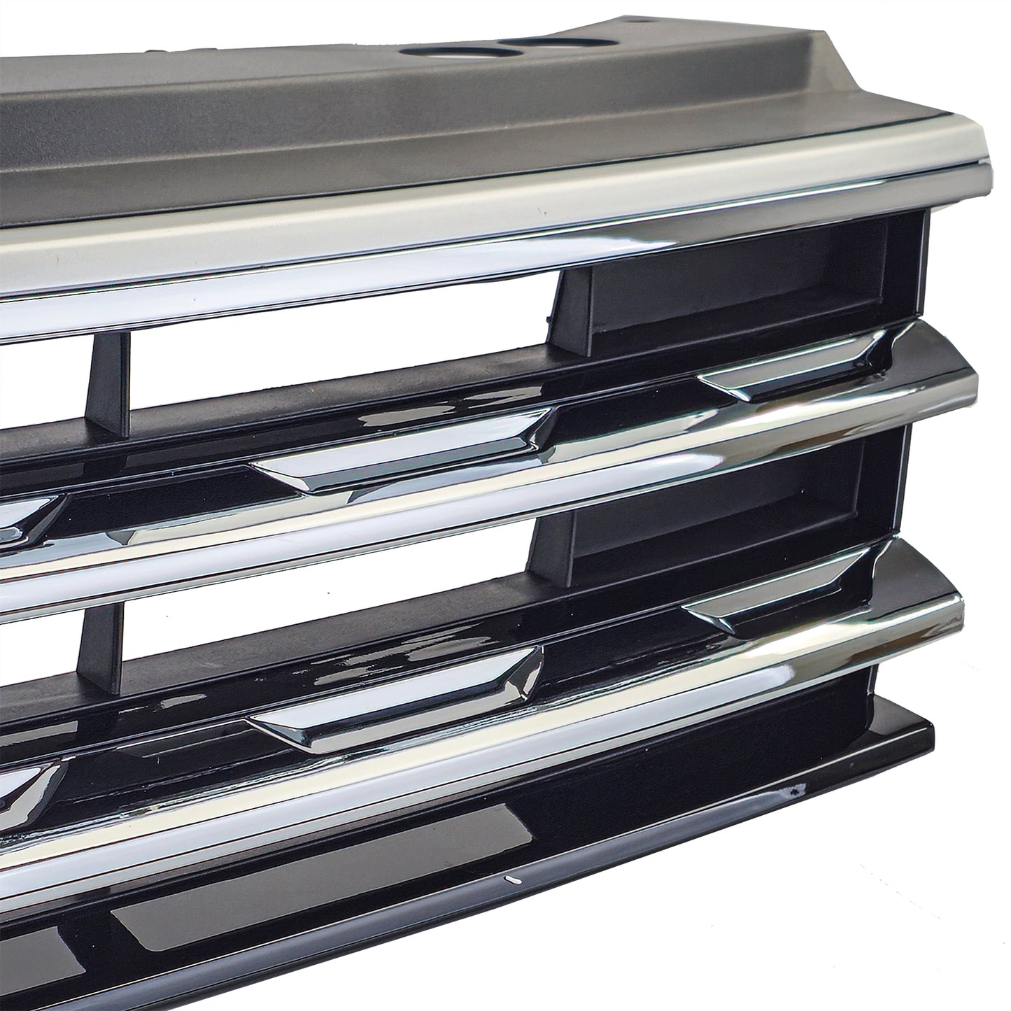 ⭐Black Grille with Chrome Stripes for VW Tiguan II 2016-2020⭐