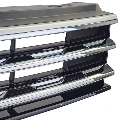 ⭐Black Grille with Chrome Stripes for VW Tiguan II 2016-2020⭐