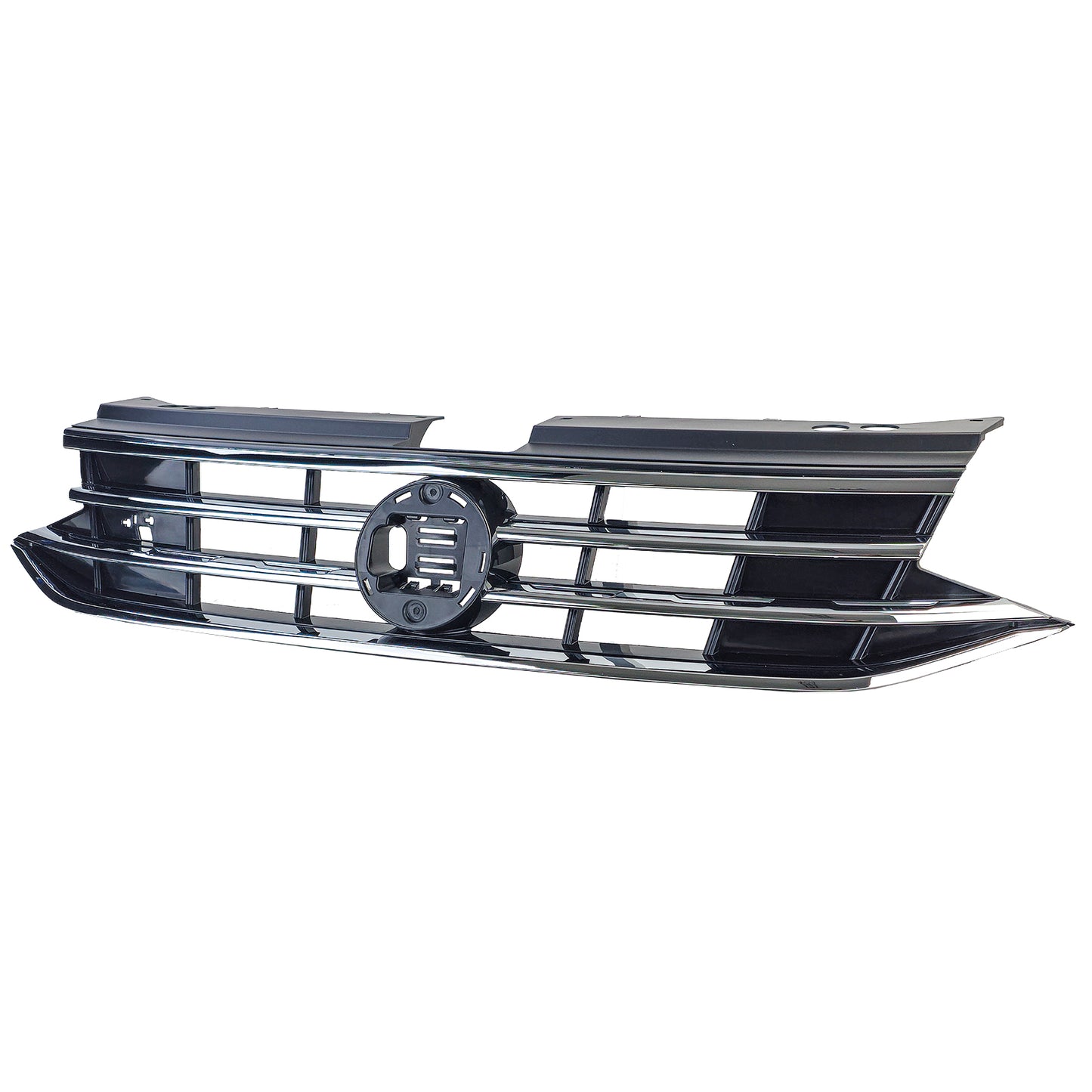 ⭐Black Grille with Chrome Stripes for VW Tiguan II Facelift 2020-2023⭐ 
