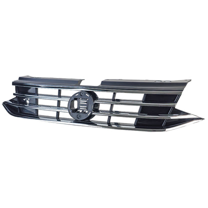 ⭐Black Grille with Chrome Stripes for VW Tiguan II Facelift 2020-2023⭐ 