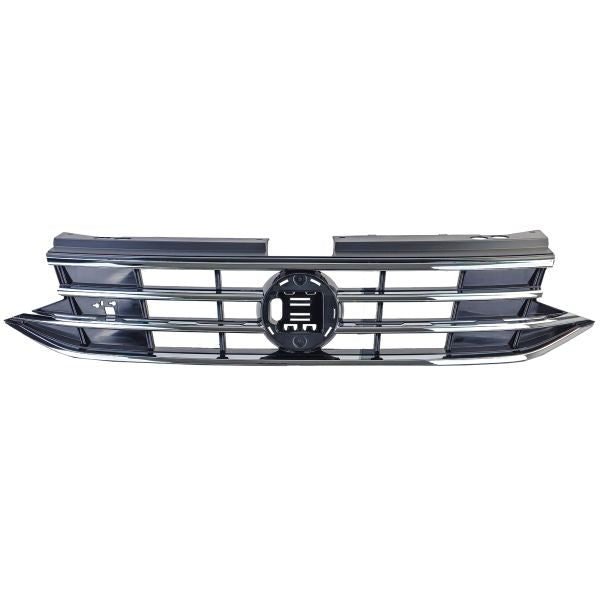 Griglia del radiatore nera con strisce cromate per VW Tiguan II Facelift 2020-2023