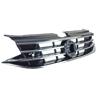 ⭐Black Grille with Chrome Stripes for VW Tiguan II Facelift 2020-2023⭐ 