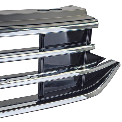 ⭐Black Grille with Chrome Stripes for VW Tiguan II Facelift 2020-2023⭐ 