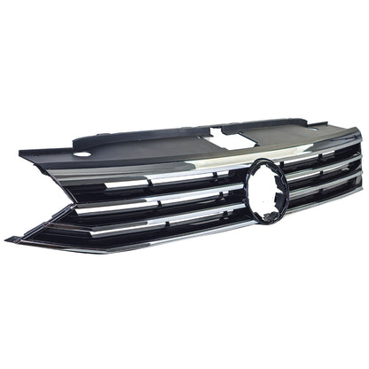 ⭐Black Grille with Chrome Stripes for VW Passat B8 3G Pre-Facelift 2014-2019⭐ 