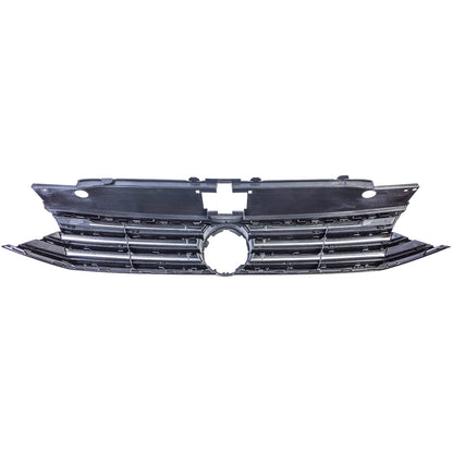 ⭐Black Grille with Chrome Stripes for VW Passat B8 3G Pre-Facelift 2014-2019⭐ 
