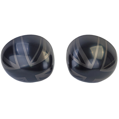 💎Union Jack Black Mirror Caps Fits Mini F54 F55 F56 F57 13-18💎