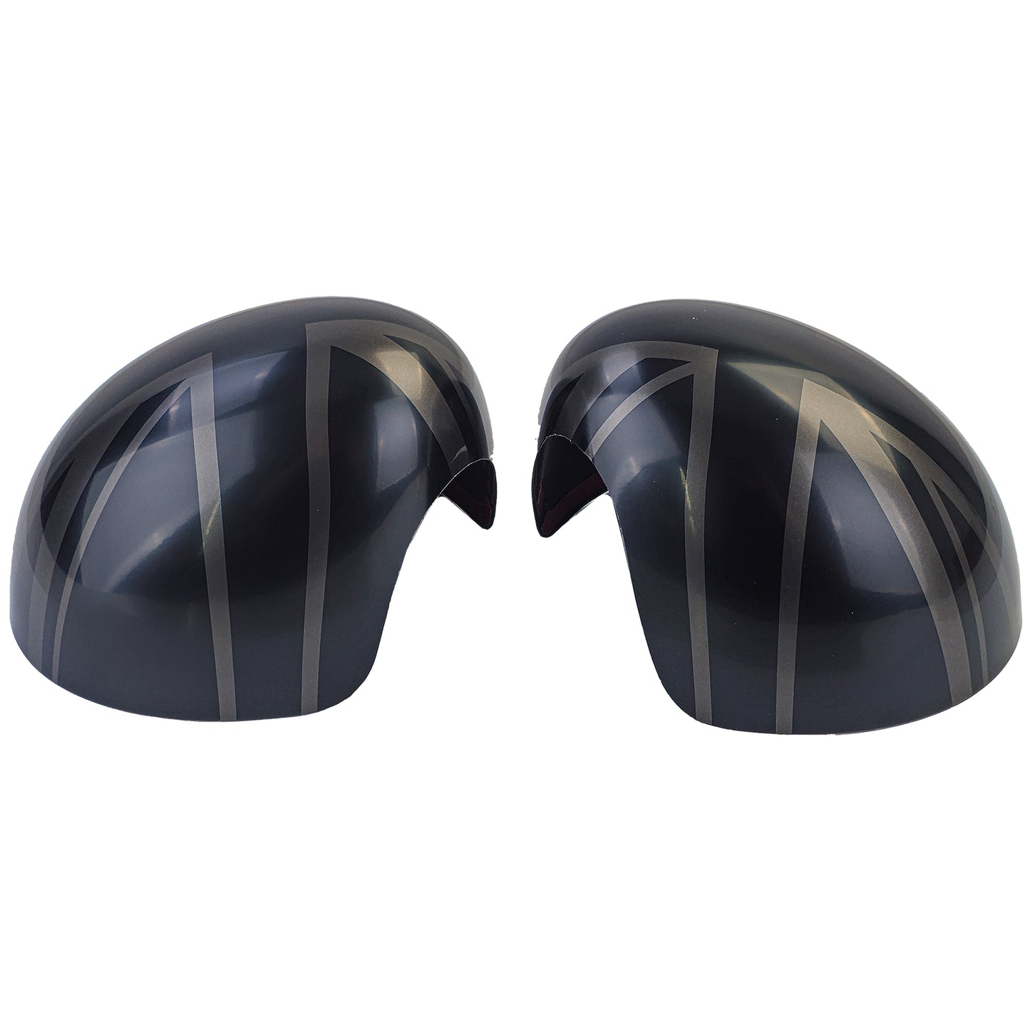 💎Union Jack Black Mirror Caps Fits Mini F54 F55 F56 F57 13-18💎